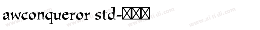 awconqueror std字体转换